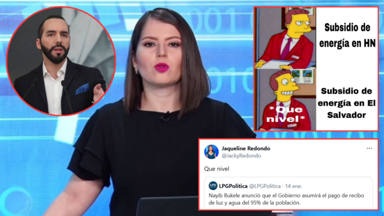 Periodista de Televicentro es blanco de críticas y memes tras elogiar subsidios anunciados por Bukele