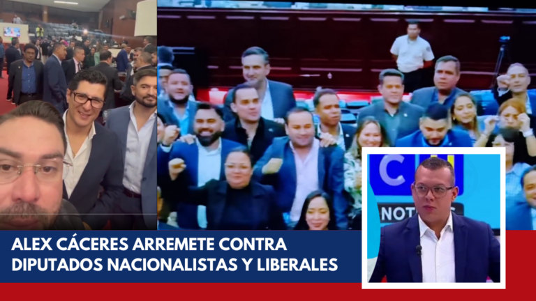 Alex Cáceres arremete contra diputados nacionalistas y liberales: ‘Sinvergüenzas’ ‘chabacanes’ ‘ratas’